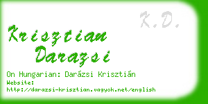 krisztian darazsi business card