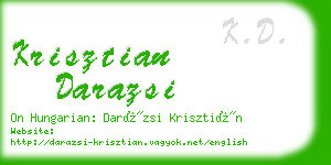 krisztian darazsi business card